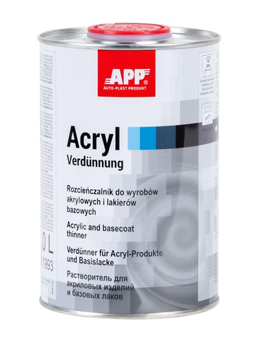 App 030100 acryl - app, verdünnung