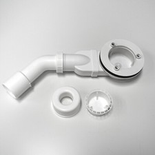 superflache Ablaufgarnitur Siphon 90mm Geruchsverschluss&Haarsieb für Duschwanne