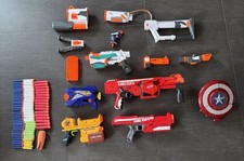 Nerf Sammlung mit Munition und Zubehör