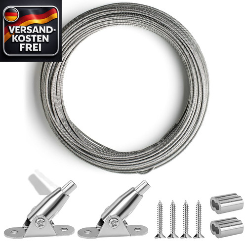 Drahtseil edelstahl 2mm - edelstahl, 6m
