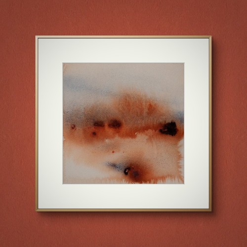 Original aquarell bild - original,