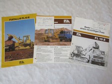 3 Prospekte Fiat-allis Fiatallis FL10E und turbo aus den 80er Jahren