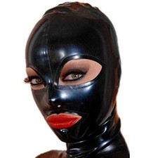 Latex Kapuze Zurück