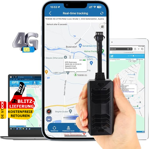 Gps tracker für auto mit - gps,