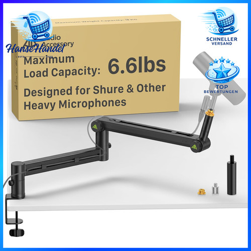 Mikrofonarm low profile max 3 - mikrofonarm,