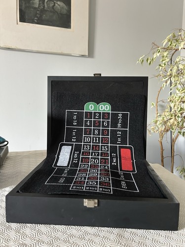Boxed tabletop roulette wheel - roulette,