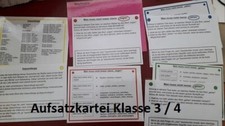 Aufsatzerziehung Klasse 4 Kartei Montessori Freiarbeit Differenzierung