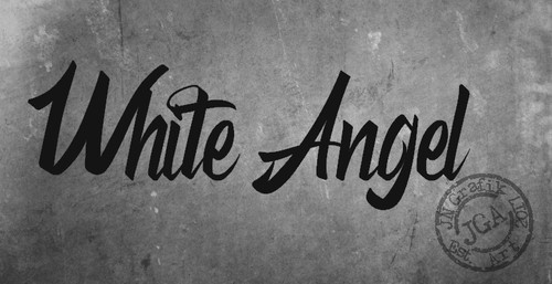 White angel aufkleber - angel, car