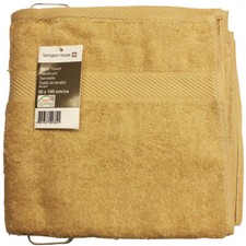 Handtuch 500 g / m² Frottee Badetuch beige 50x100 cm Duschtuch Saunatuch