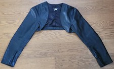 Schwarzer leder bolero - us, 20