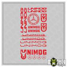Unimog Aufkleber Set 18tlg Rot