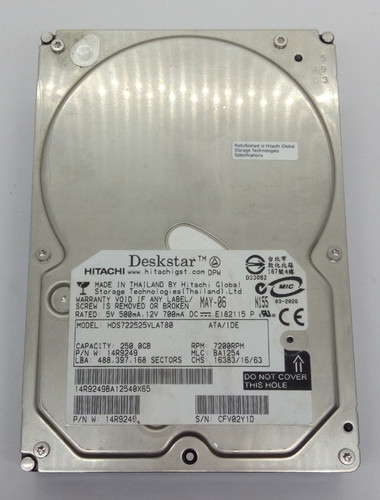 Hitachi deskstar 250 gb - deskstar, ***250