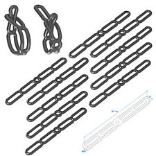 10x Gummispannring Spanngummi Gummistroppe Planenspanner Leitergummi 287x27mm