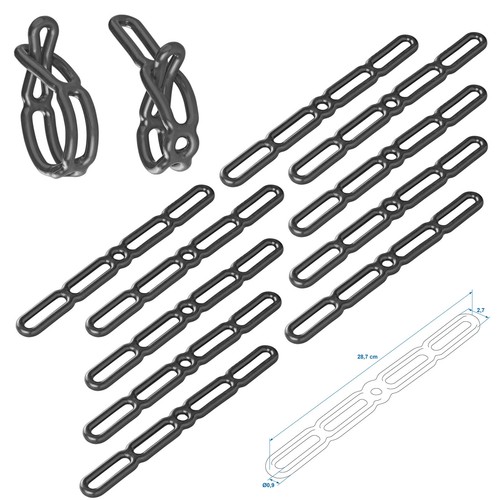 10x gummispannring spanngummi - 10x,