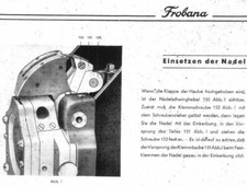 Frobana Gritzner Doppelmaschine Nähmaschine, Bedienungsanleitung Ablichtung