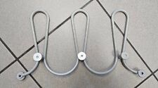 Vintage Ikea Logga Metallic Silber Wandgarderobe 40cm 3 Knäufe Hakenleiste