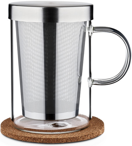 Teetasse mit sieb - +, und