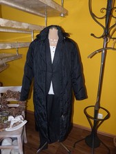 Daunenmantel Damen Lang Schwarz Kapuze Steppmantel Winter