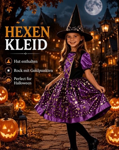 Hexe kostüm kinderkostüm - kostüm,