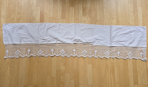 Antike weiße altardecke - antike,