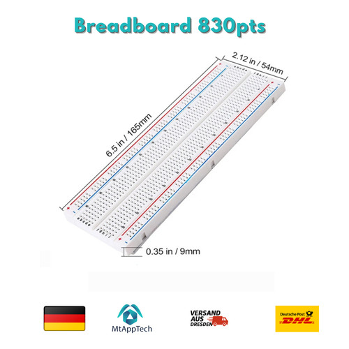 Breadboard 830 kontakte - breadboard,
