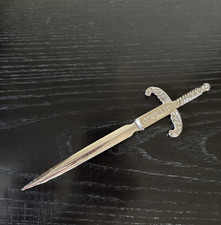 Seltener MERLIN - Brieföffner, schwer, silber 20 cm