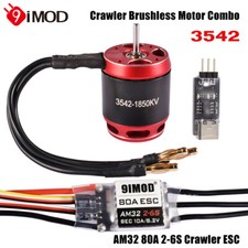 9IMOD AM32 2-6S 80A Brushless ESC 3542 Außenläufermotor für 1/10 RC Crawler Car