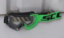 Scott Hustle MX Motocross Enduro Quad Brille klares Glas schwarz-grün Kawasaki