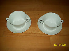 Winterling Röslau 2 Suppen Tassen Teller mit Unterteller NEU w Geschenk