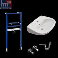 Geberit Vorwandelement  Waschtisch Vitra Keramik mit Röhrensifon und Eckventilen