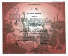 AG historische Wertpapiere FHW