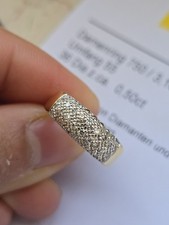 Damen 18K Goldring Mit Diamant