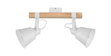 LIVARNO home LED-Deckenleuchte, im Vintage Design Holz hell 2 flammig Lampe