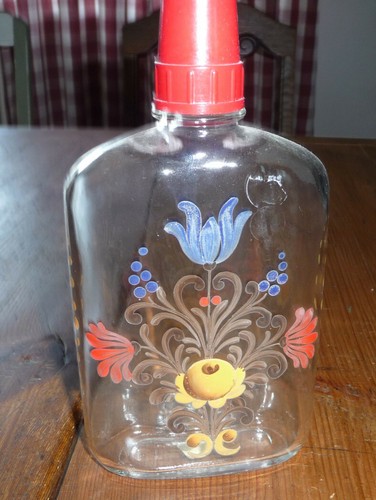 Glasflasche flachmann mit - glasflasche,,