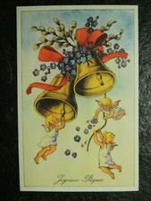 Alte AK , Engel mit Glocken 