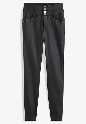 Lederimitat hose mit nieten - lederimitat-hose,