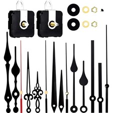 Schwarzes Quarz-Uhrwerk Set – Langer und Kurzer Schaft, Ideale Reparaturteile