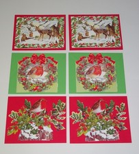 6 Weihnachtskarten 3D Pop Up Karten Postkarten Grußkarten Motivkarten Geburtstag