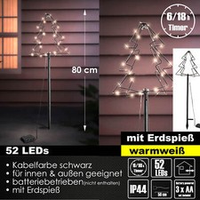 80 cm LED Gartenfigur Baum aus