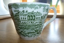 Englisches Porzellan, Kaffee-/Teetasse grün, H.Aynsley England