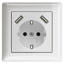 Steckdose mit 2 x USB, passend