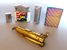 Ungezündet Rarität Antik Konvolut Benzin Feuerzeug Sammlerstücke Messing Landser