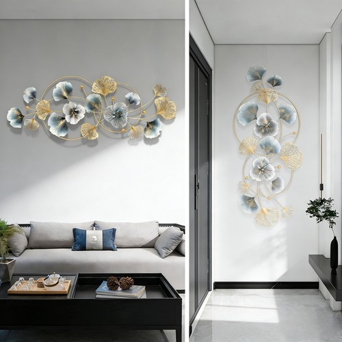 Metall wandbild gingko - 3d, wand