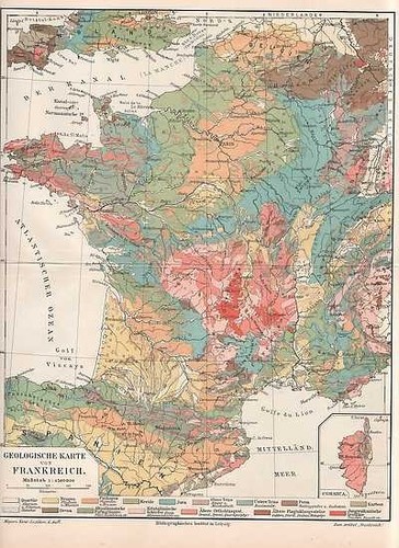 Geologische karte von - karte,