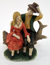 Figuren Aufstellfiguren verliebtes Pärchen in Natur  Deko ca. 12 x 8 x 17 cm