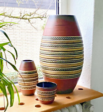 Dümler & Breiden Keramik Bodenvase 45 cm Vase 20 cm Übertopf vintage 1950er 60er