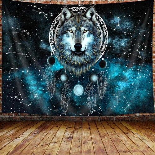 Traumfänger wolf poster xxl - wolf,