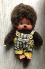 Monchhichi Sekiguchi Plüsch mit Latzhose, ca 18 cm