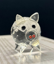 Kristall Schwein Glasfigur Auf