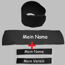 4Set Stutzenhalter Schienbeinschonerhalter Klett selbst gestalten bedruckt NEU